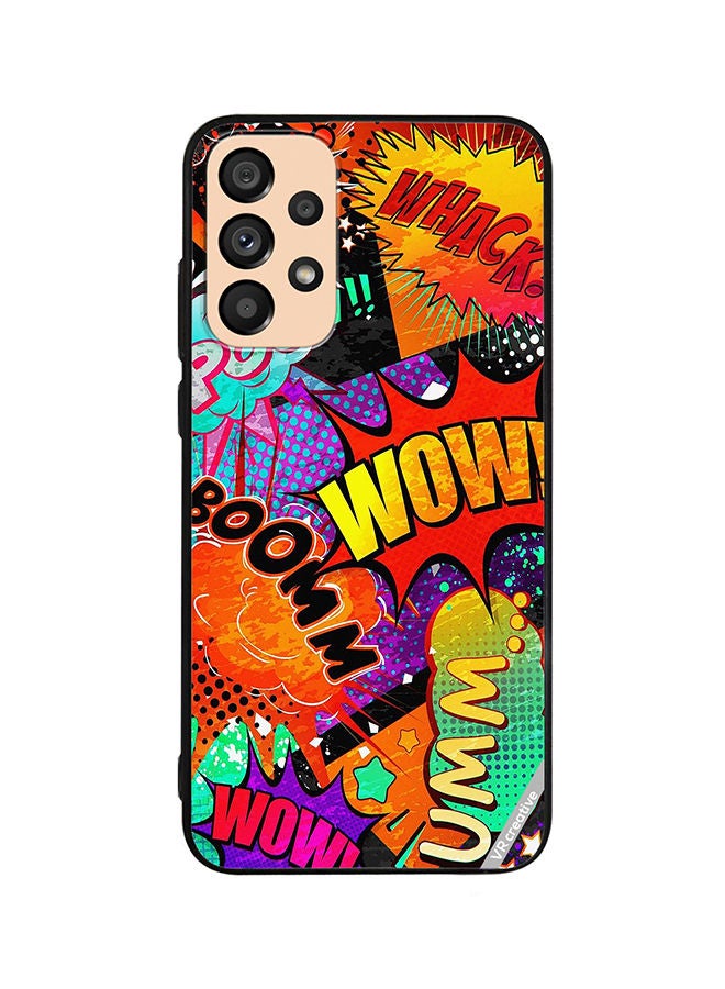 VR CREATIVE Protective Case Cover For Samsung Galaxy A33 5G Multiple Sticker Design Multicolour - Image 1