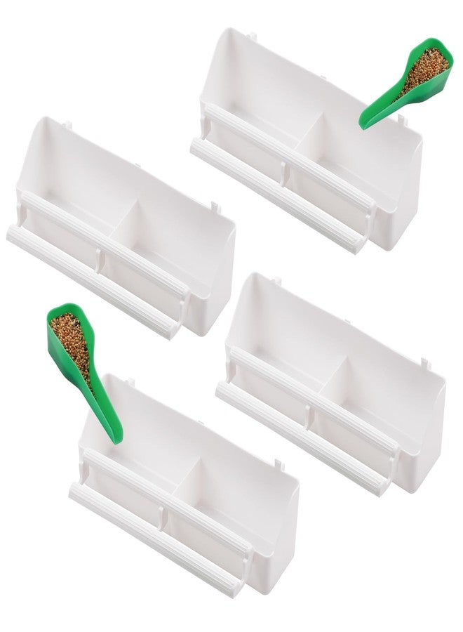 IBWell 4 Pack Bird Feeder for Cage Bird Food Bowl Parakeet Feeder Bird Water Parrot Feeder - Image 1