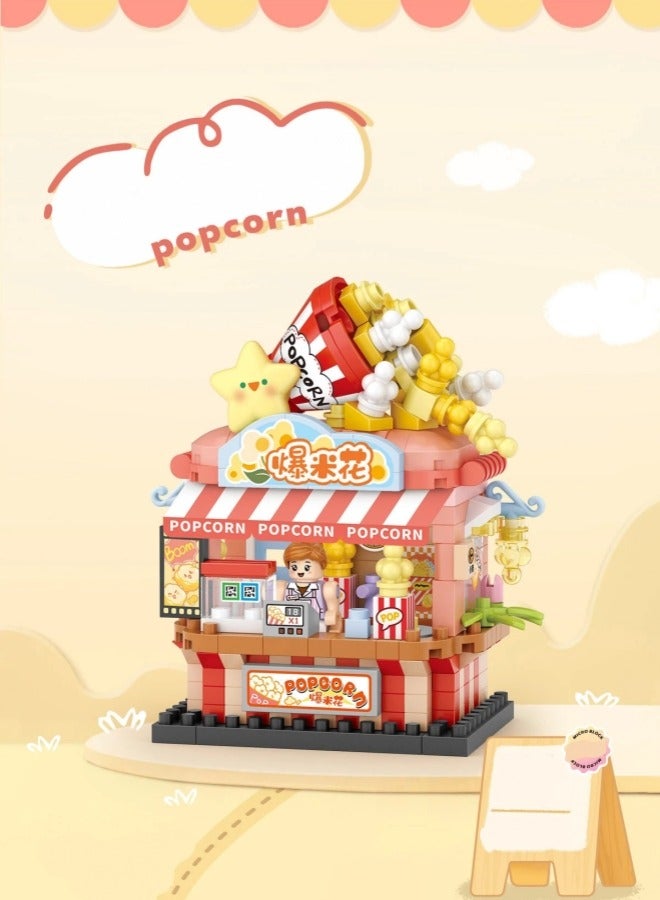 Loz Popcorn Store Building Blocks,Mini Blocks Toys For Kids, Popcorn Shop Building Block Sets,360 Pcs,Pretend Play Store,Bricks Kit For Party Favors,Birthday Gifts,Play Popcorn Shop Toy,Gift For Boys Girls - Image 4