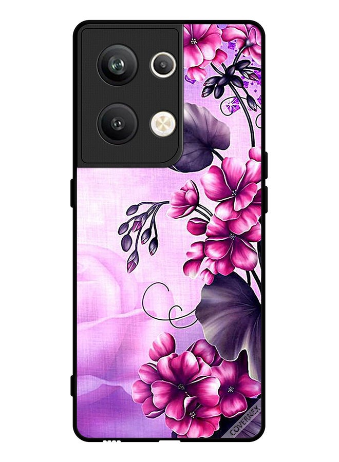 Covernex Protective Case Cover For Oppo Reno 9 Pro Plus Romantic Flowers Wallpaper - Image 1