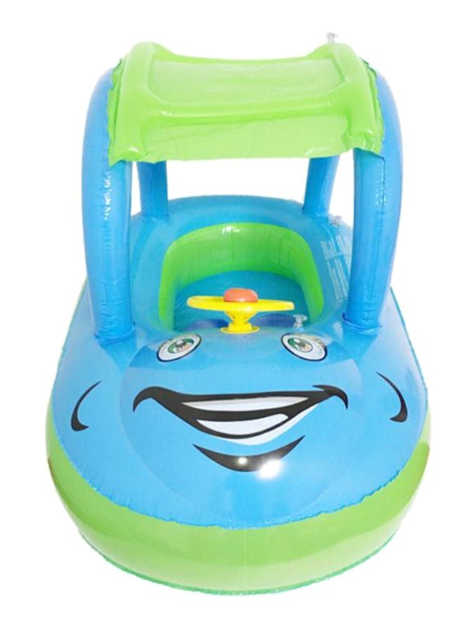 NIBEMINENT Car Shape Inflatable Sunshade Baby Swimming Float With Steering Wheel - Image 1