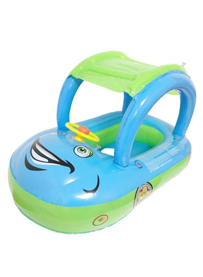 NIBEMINENT Car Shape Inflatable Sunshade Baby Swimming Float With Steering Wheel - Image 2
