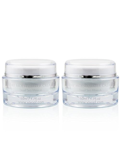 Vivo Per Lei - Vivo Per Lei Day Cream - Dead Sea Face Cream for Dull, Dry Skin - Moisturizing Day Cream with Shea Butter - Non Greasy Day Moisturizer - Hydrating Face Cream for Women (Pack of 2) - Image 1