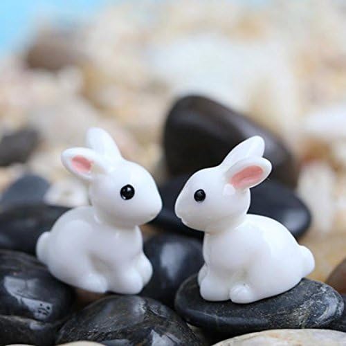 Chocozone Pack of 20 Cute Rabbit Miniatures Garden Decoration Items Garden Decor - 2.5cm - Image 4