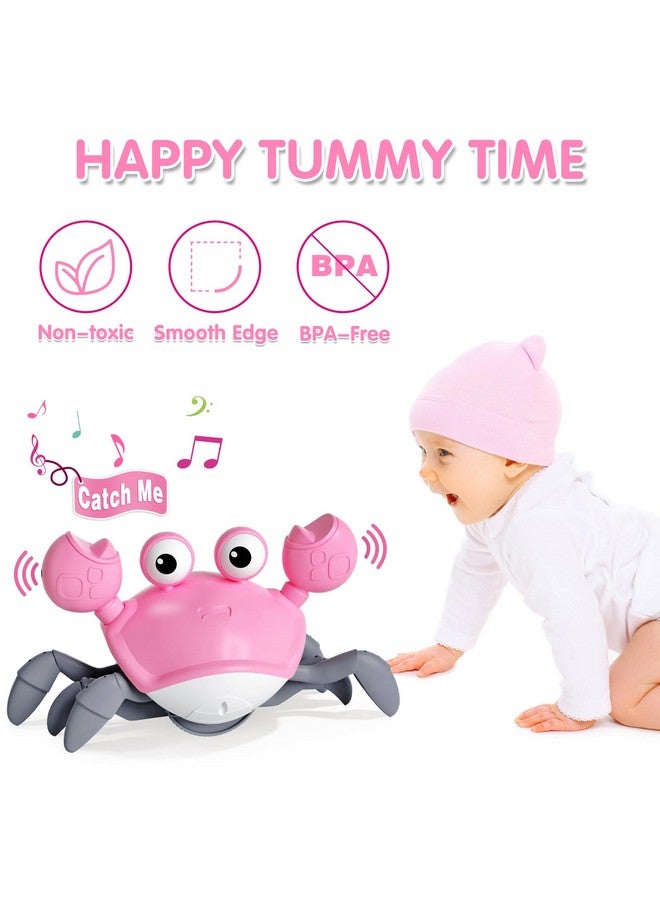 Dreampark Baby Girl Toys Toddler Gifts: Tummy Time Crawling Crab Baby Toys 6 7 8 9 10 11 12 6-12 9-12 12-18 Months Infant Toddlers Age 1-2 Montessori Musical Toys 1 2 3 Year Old Girls 1St First Birthday Gift - Image 4