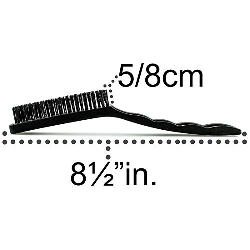DIY Crafts Design No # 1, Set of 3 Pcs, Big Wire Brush Set for Cleaning Welding Slag and Rust, Stainless Steel + Brass + Nylon, Curved Hand (Design No # 1, Set of 3 Pcs) - Image 5