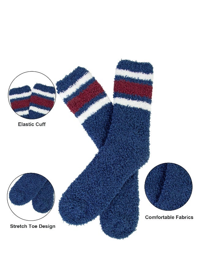 Generic 5 Pairs Mens Fluffy Socks Winter Thick Thermal Sock Warm Home Slipper Bed Socks - Gifts for Men Women  - Image 4