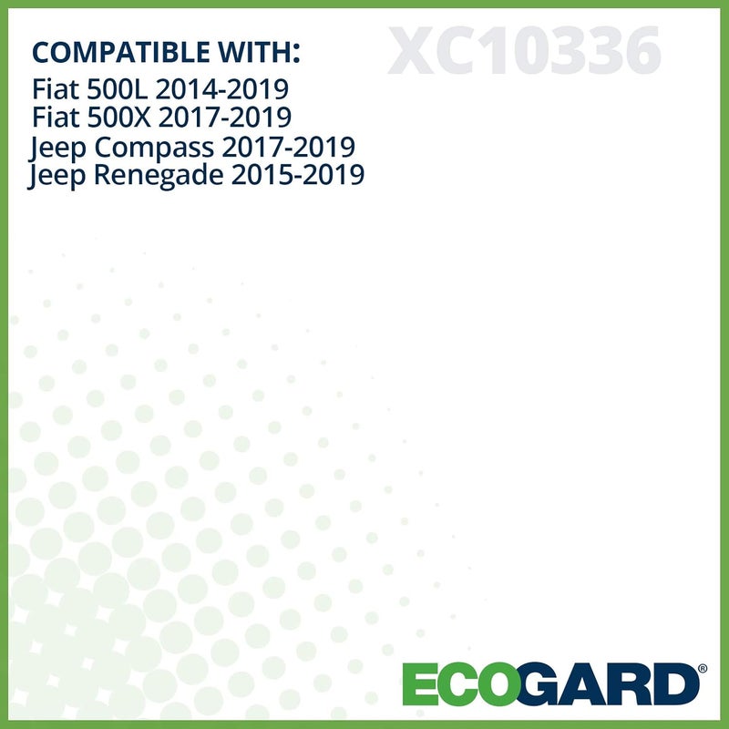 فلتر هواء المقصورة الفاخر XC10336 يناسب جيب كومباس 2017-2021، رينيجيد 2015-2019 | فيات 500L 2014-2020، 500X 2017-2020 - Image 3