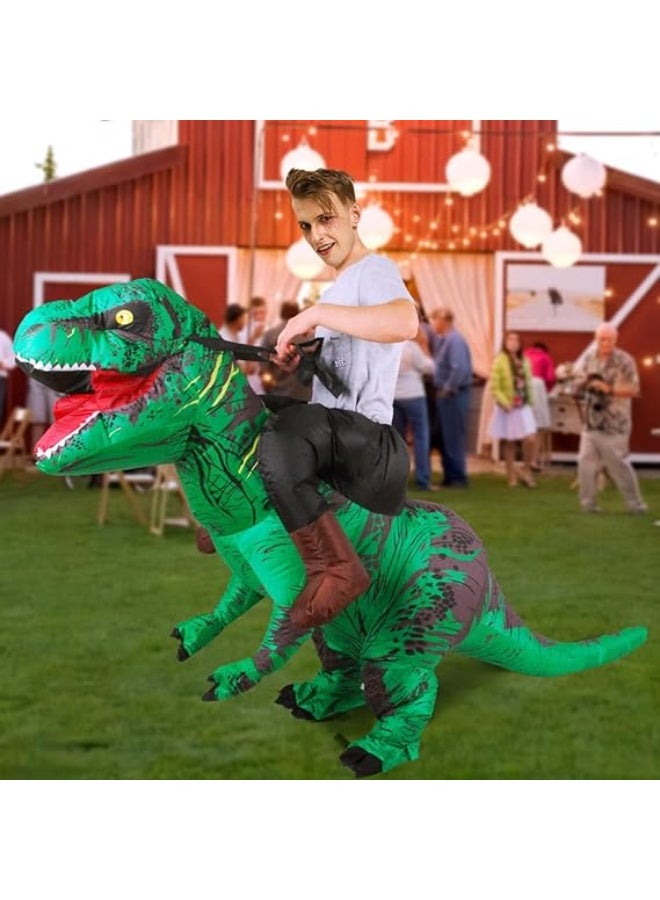 Inflatable Dinosaur Costume Adult Riding Dinosaur Suit Blow up Trex Full Body Dino Costume Halloween Cosplay Party - Image 4