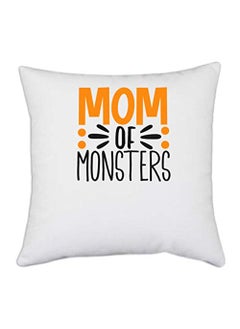 UDNAG UDNAG White Polyester Halloween mom Pillow Cover 16 Inch X 16 Inch 