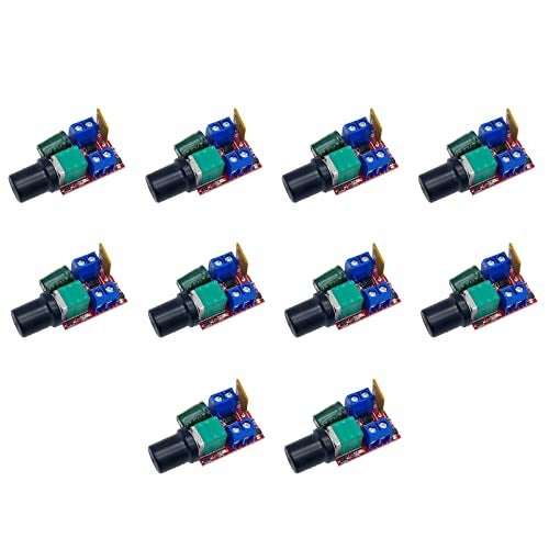 Onyehn Mini LED Dimmer 5A 90W,DC Motor PWM Speed Controller 3V 6V 12V 24V 35V Speed Control Switch(10 Pack) - Image 1