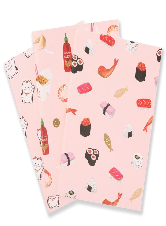 Sonix Stationery [3-Pack] Have A Nice Day (Sushi, Disco Kitty, Take Out) - Notebook Set - Image 1