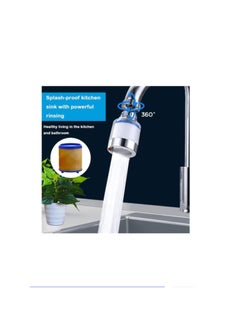 FLOWING Sink Filter Faucet, Universal 360 Degree Swivel Bathroom Sink Filter with 6 Cartridges, Kitchen Faucet Water Filter  - Image 5