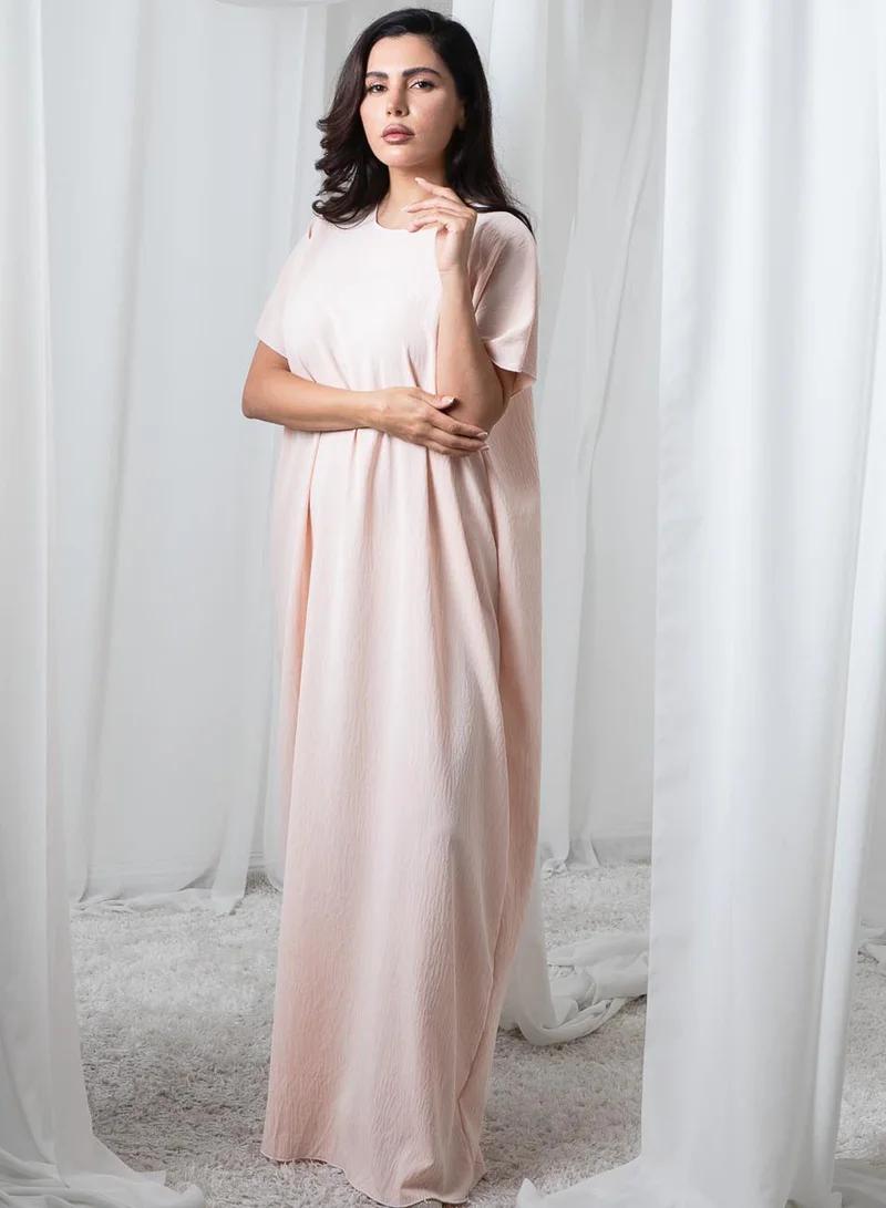 MSquare Fashion Pink CEY Fabric Inner Slip Dress for Abaya – Soft Underdress