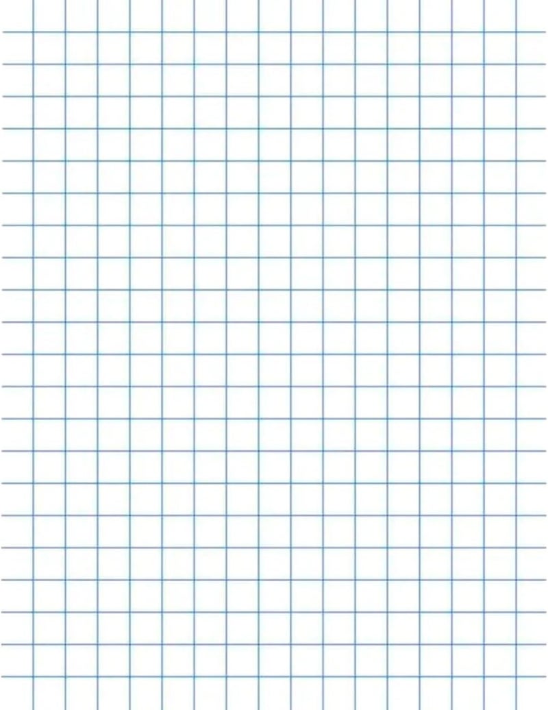 School Smart أوراق رسم بياني - 8-1/2 × 11 ، 1/4 قاعدة ، وجهان - عبوة من 500 ، أبيض - Image 1