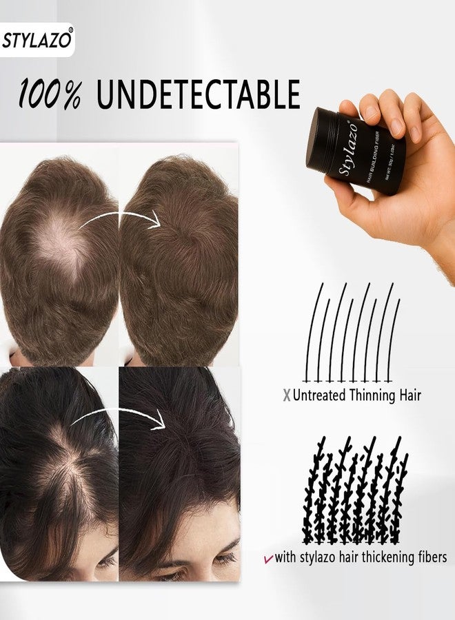 Stylazo Hair building Fibers 30 Grams Hair Loss Concealer (Black) - Image 4
