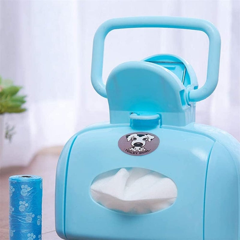 Pet Toilet Picker, Portable Poop Scooper Handheld Size for Walking Large and Small Dogs Outside Yard or Travel Outdoors, Pup Poop Scoop With Tissue Box, Portable Sanitary Dog Waste Pick Up - Image 5