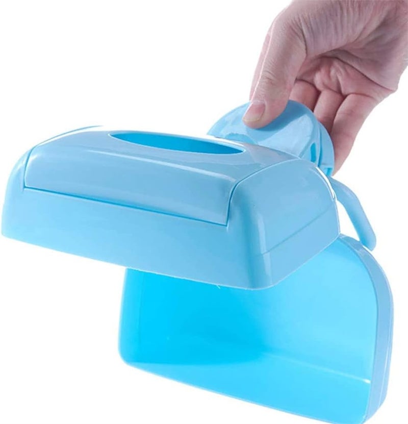 Pet Toilet Picker, Portable Poop Scooper Handheld Size for Walking Large and Small Dogs Outside Yard or Travel Outdoors, Pup Poop Scoop With Tissue Box, Portable Sanitary Dog Waste Pick Up - Image 3