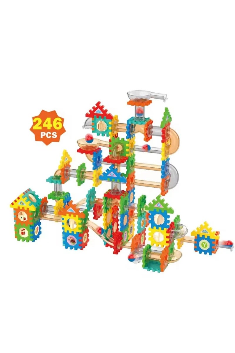 246-piece pipe line rolling construction toy to develop children's creativity - Image 1