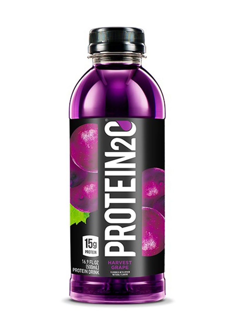 PROTEIN20 Protein20 Protein Infused Water 500ml, Harvest Grape Flavor - Image 1