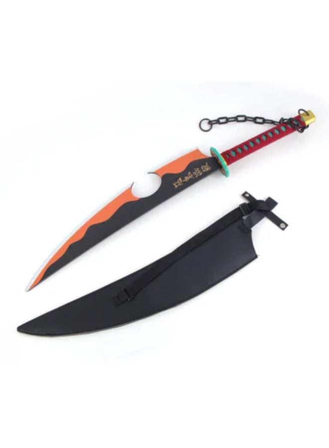 O8.design Anime | Tengen Uzui's Sword Replica (1:1 Scale) | High-Quality Carbon Steel, Non-Sharpened Prop for Cosplay & Collectors - Image 3