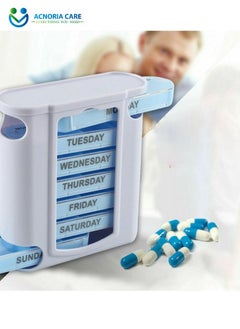 ACNORIA CARE 7 Days 4 Times A Day Weekly Pill Organizer Box Food Grade Plastic Travel Pill Box - Acnoria Care  - Image 1