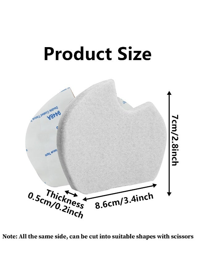 10pairs Forefoot Cushion Pads, Self Adhesive Foam Foot Pads, White Anti-Slip Foot Cushion Inserts for Men and Women - Image 2