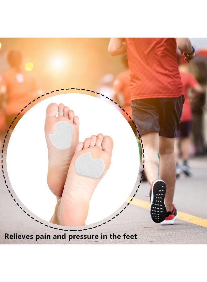 10pairs Forefoot Cushion Pads, Self Adhesive Foam Foot Pads, White Anti-Slip Foot Cushion Inserts for Men and Women - Image 3