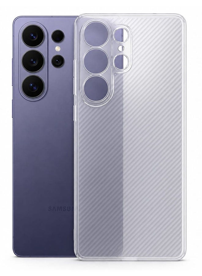 کاتانس عبوة مكونة من 2 غلاف جلد هواء لسلسلة Galaxy S26 Ultra تصميم غلاف خلفي متين وقوي رقيق للغاية حماية من السقوط غلاف شفاف مصقول أبيض شفاف - Image 3