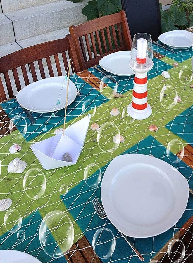 Lotus Mann 81PCS Clear Bubble Decorations for Party Bubble Party Confetti for Under The Sea Birthday Table Decorations Mermaid Baby Shower Underwater Wedding Party Ocean Themed Centerpieces (White, 81PCS) - Image 4