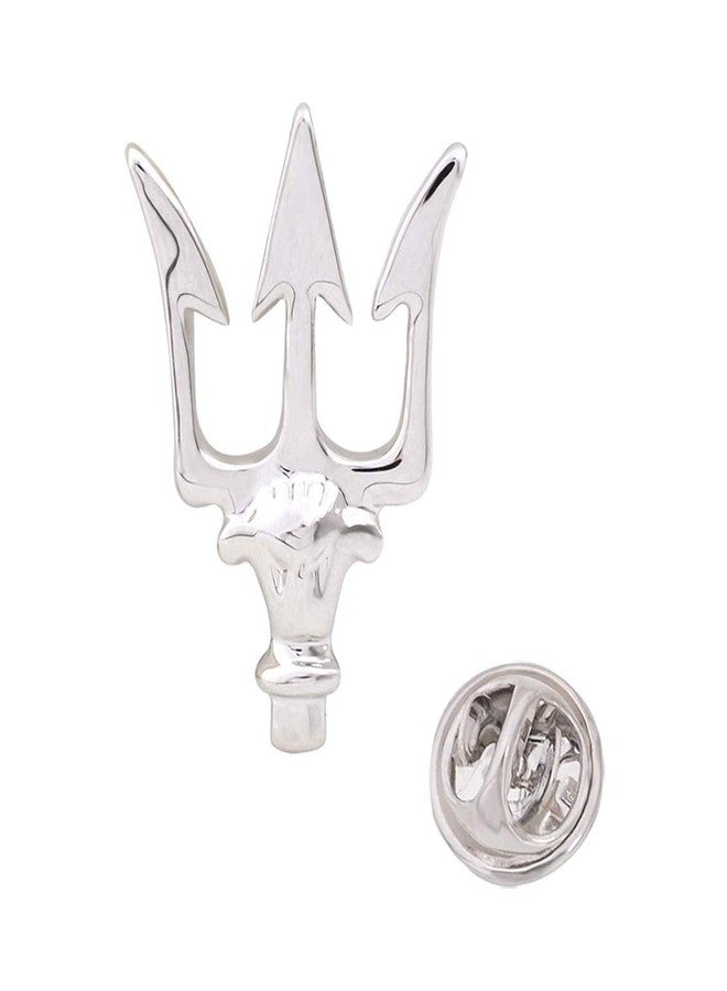 canjoyn Vintage Alloy Trident Cravat Pin Brooch Pin Lapel Collar Pin Business Shirt Suit Stick Pins - Image 1