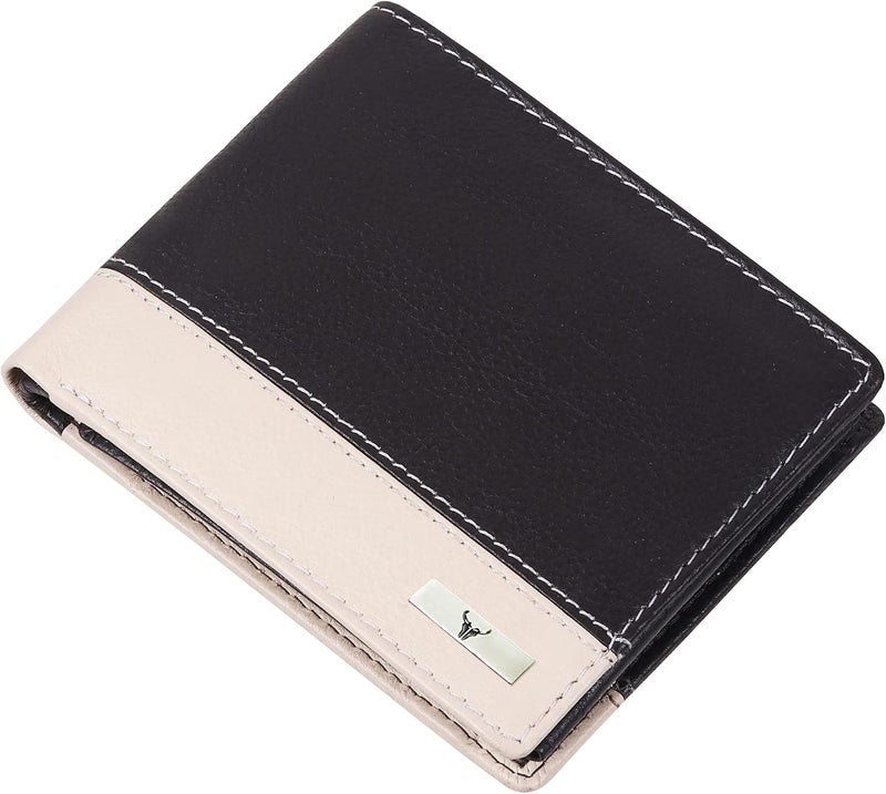 Napa Hide Leather Wallet for Men I 11 Card Slots I 2 Transparent ID Windows I 1 Zipper Compartment - Image 5