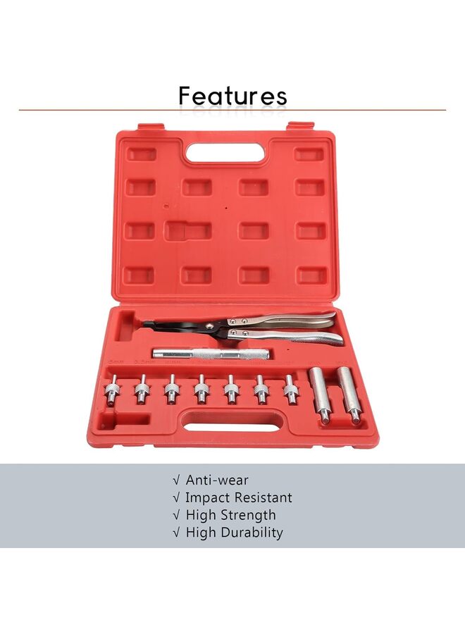 أداة إزالة وتركيب سدادة ساق الصمام، مجموعة أدوات إصلاح محرك السيارة مع كماشة ومقابس القيادة ومقبض القيادة والمحولات - Image 4