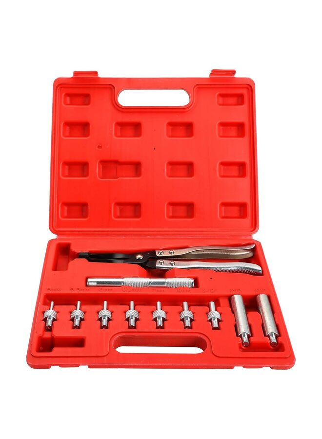 أداة إزالة وتركيب سدادة ساق الصمام، مجموعة أدوات إصلاح محرك السيارة مع كماشة ومقابس القيادة ومقبض القيادة والمحولات - Image 1