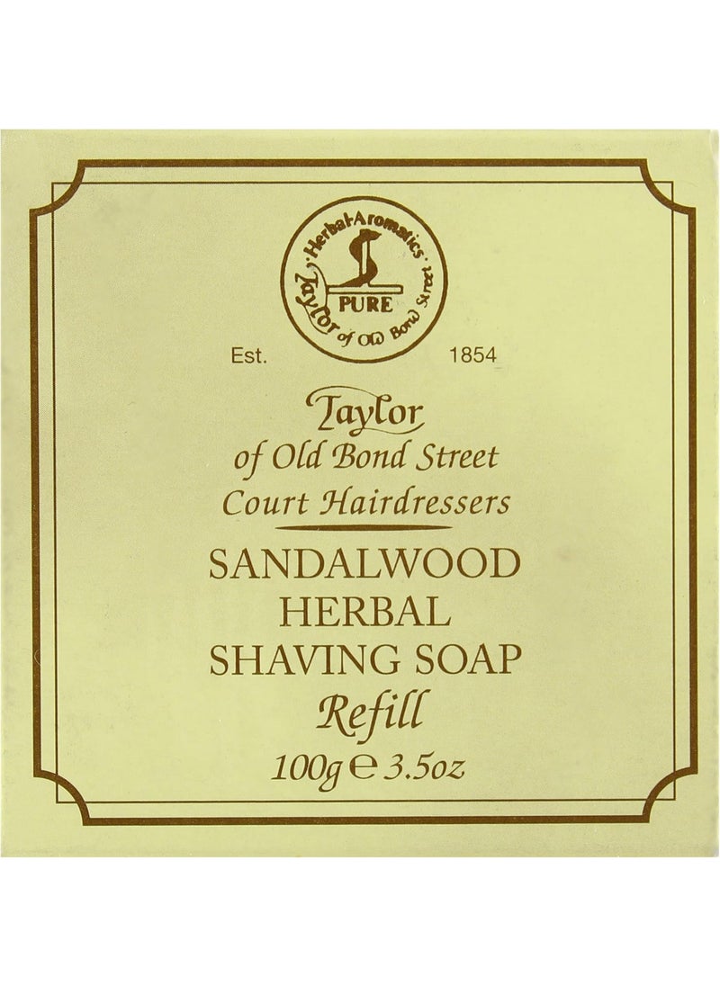 Taylor of Old Bond Street Taylor of Old Bond Street Sandalwood Hard Shaving Soap Refill 35Ounce 01051 