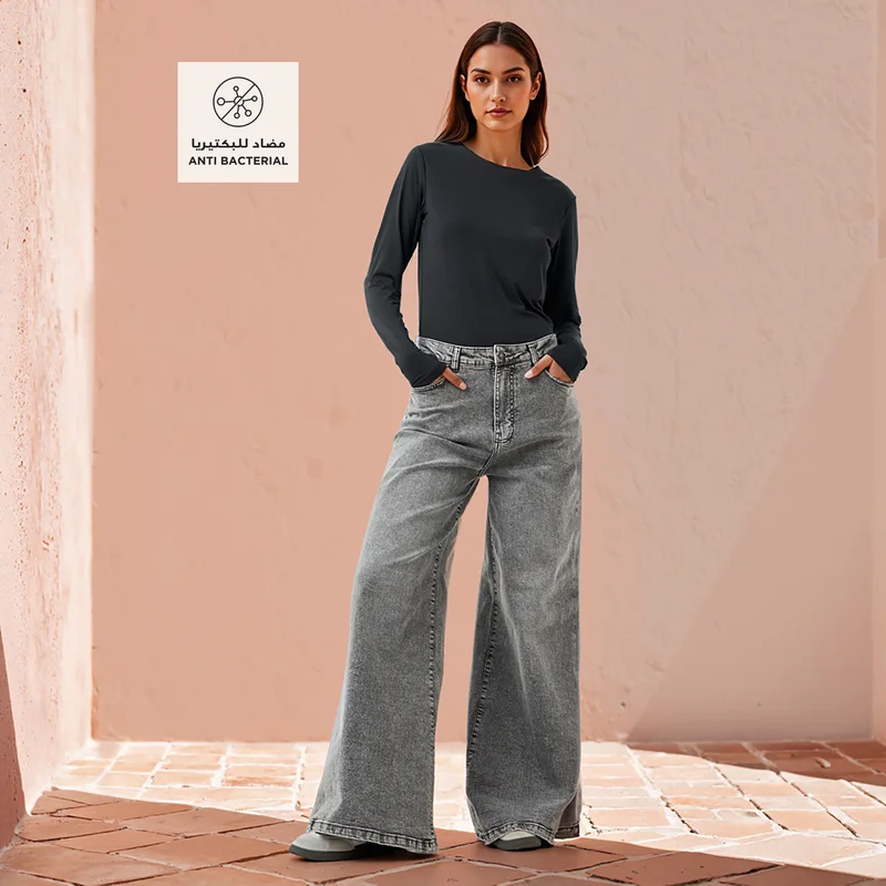 Splash FAV Crew Neck T-shirt with Long Sleeves