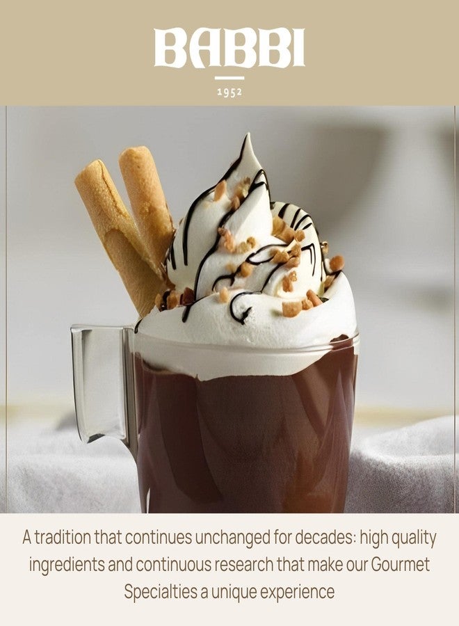 Goodscious Babbi Dark Hot Chocolate Mix - Fondente Black Cocoa Powder Drink MIx - Hot Cocoa Mix from Italy - Hot Chocolate Powder - Gluten Free Dark Cocoa Powder - Premium Italian Dark Chocolate Powder (8.8 oz) - Image 4