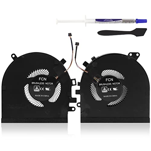 ARLBA CPU+GPU Cooling Fan New Replacement for Razer Spirit Blade 15 GTX1060 RZ09-027 RZ09-0270 RZ09-0300 RZ09-0328 RZ09-0369 RZ09-0369A/B RZ09-03009E97 RZ09-03287E72-R3U1 DFS501105PR0T DFS5K121142621 - Image 1