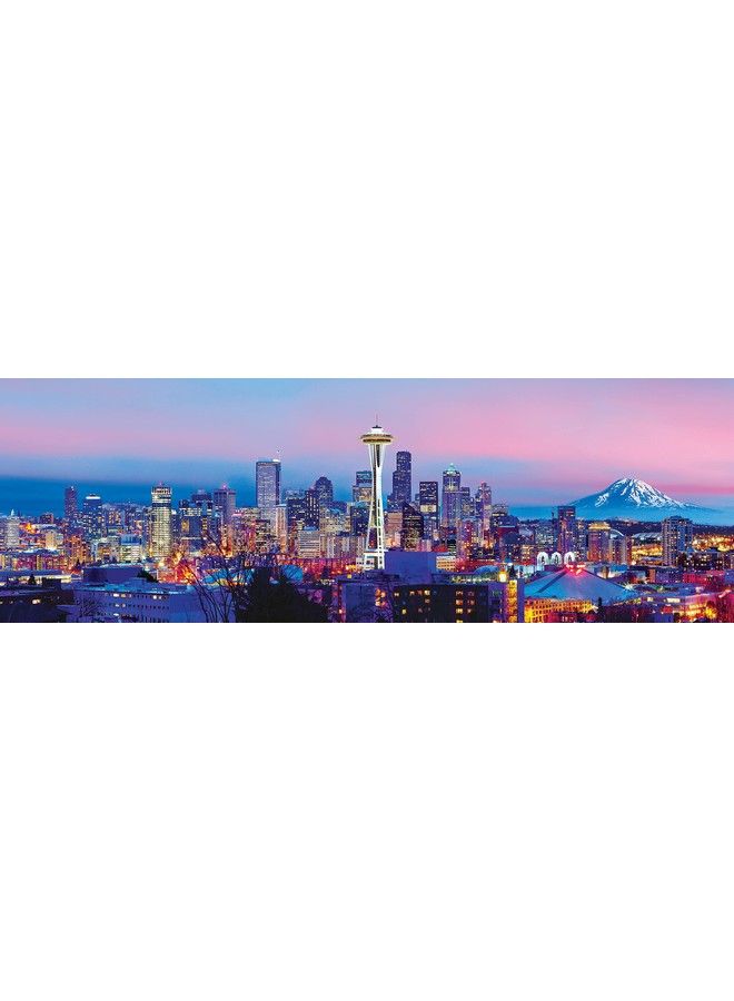 MasterPieces 1000 Piece Jigsaw Puzzle For Adults Family Or Kids Seattle Panoramic 13"X39" - Image 3