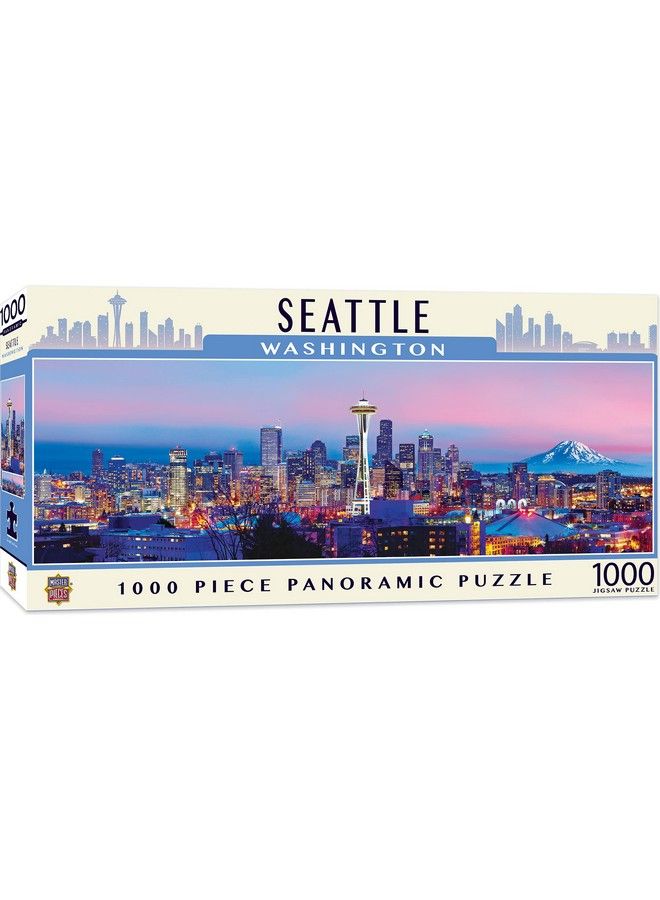 MasterPieces 1000 Piece Jigsaw Puzzle For Adults Family Or Kids Seattle Panoramic 13"X39" - Image 2