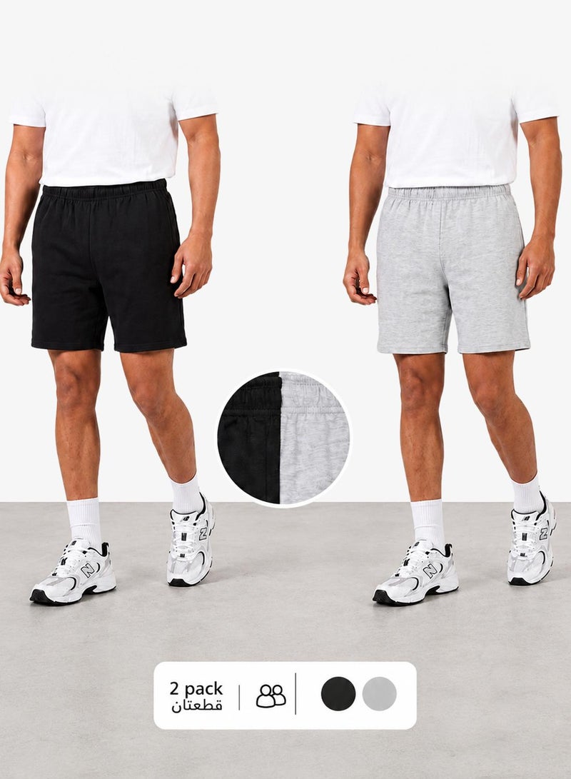 Seventy Five Basics 2 Pack Lounge Shorts - Image 1