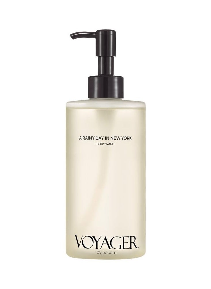 VOYAGER VOYAGER A Rainy day in New York Body Wash, Citrus with Basil, Woody Vetiver and Cloves, Forest & Fresh Scent, 10.14 Fl. Oz./300ml  - Image 1