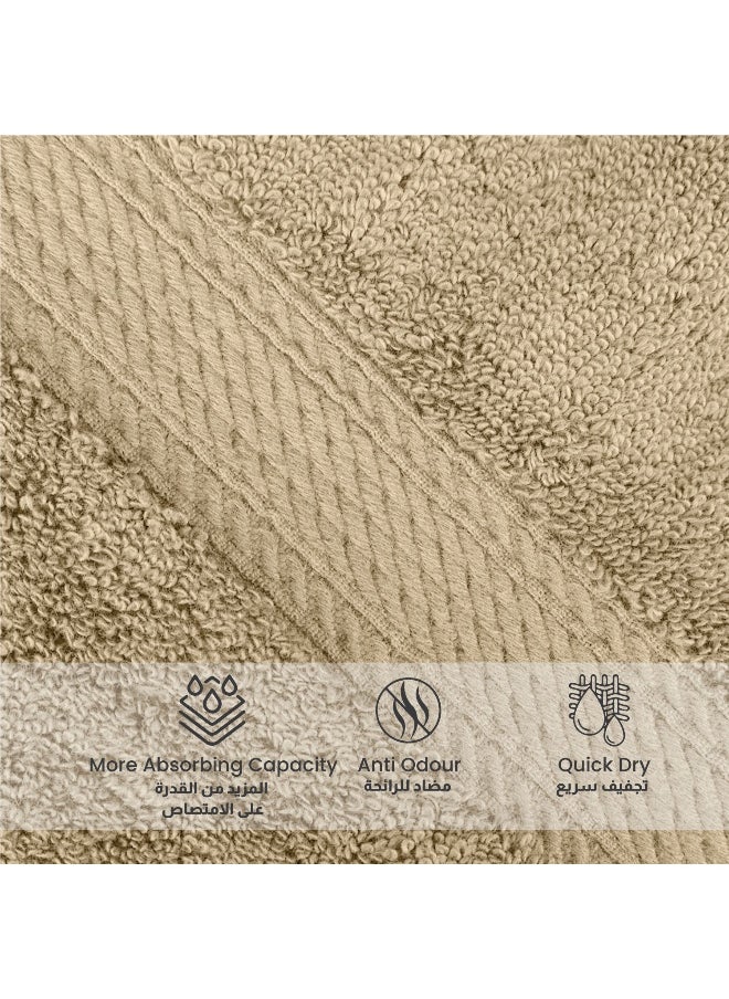 Rest - Face Towel Set Of 4 Linen Cotton Face Towel 30X30Cm , 12X12 Inch Luxury Face Cleansing Towel Soft Absorbent Lightweight Washable Quick Dry Spa Quality Beach Face Towel - Image 1