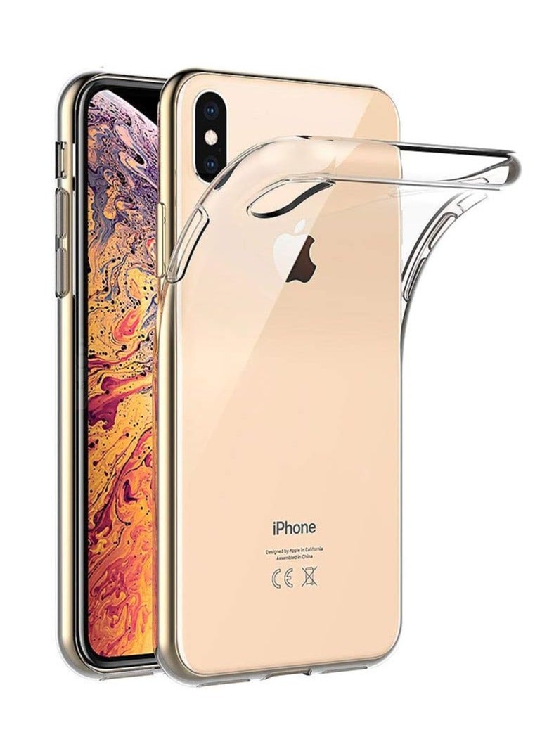 iPhone XS Max Case, Transparent Silicone Cover for iPhone XS Max Bumper Covers Clear Case 6.5 inch Clear - Image 1