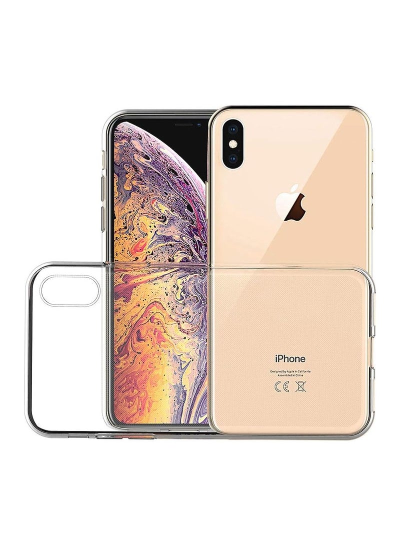 iPhone XS Max Case, Transparent Silicone Cover for iPhone XS Max Bumper Covers Clear Case 6.5 inch Clear - Image 2