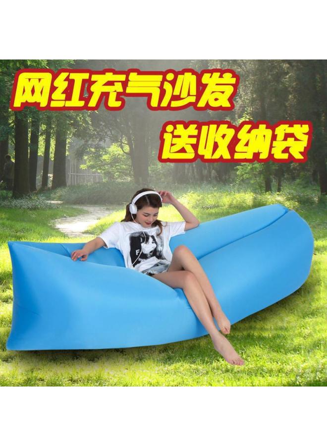 Outdoor TikTok Net red same style air lazy inflatable sofa bag portable camping sofa mattress music festival recliner - Image 3