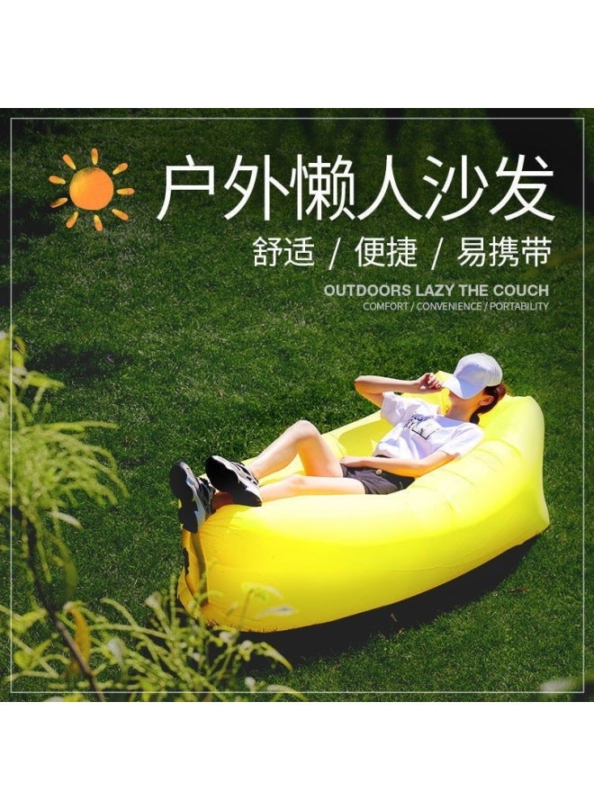 Outdoor TikTok Net red same style air lazy inflatable sofa bag portable camping sofa mattress music festival recliner - Image 2