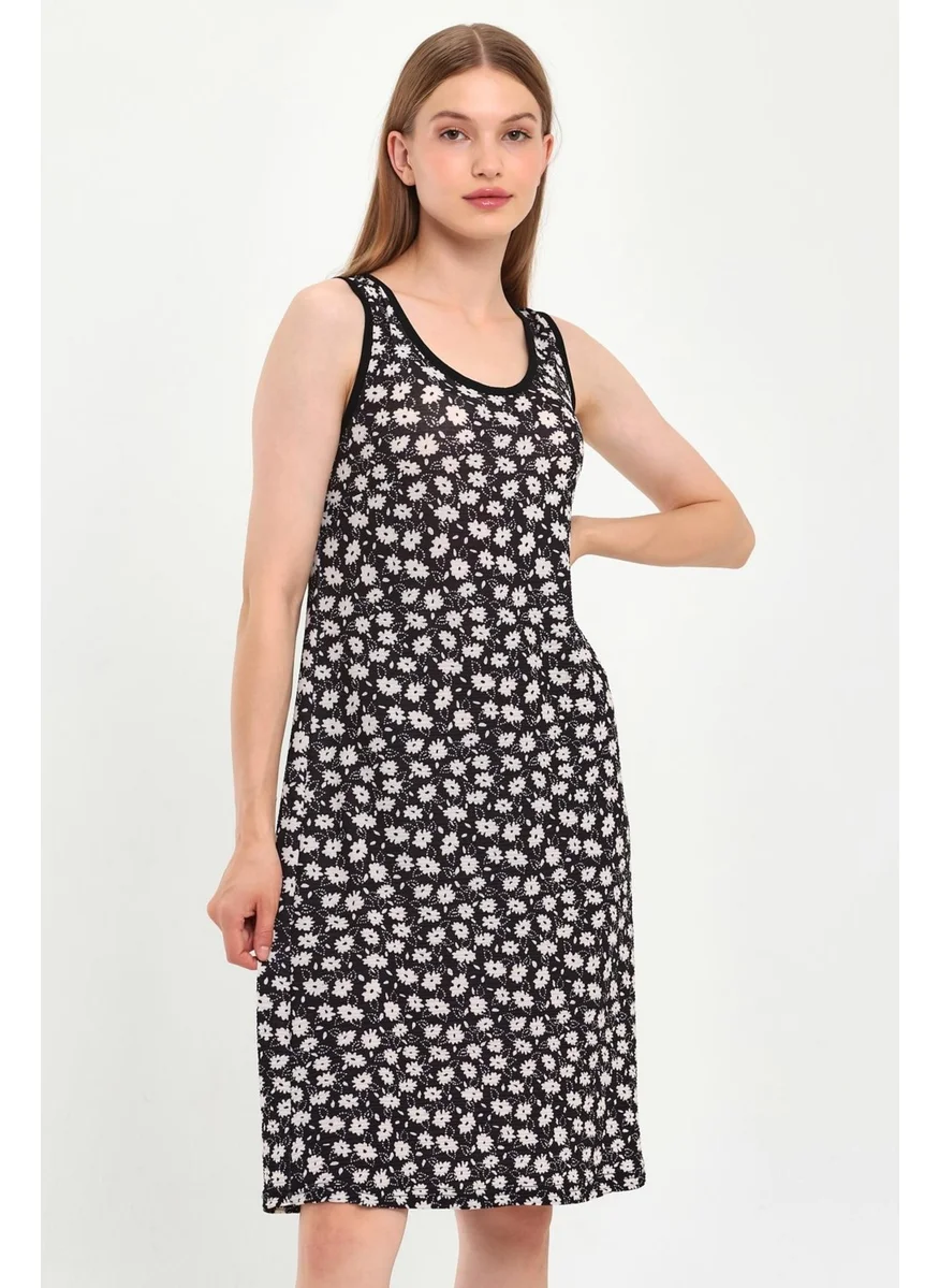 Alexander Gardi Thick Strappy Dress with Piping (B23-44100)