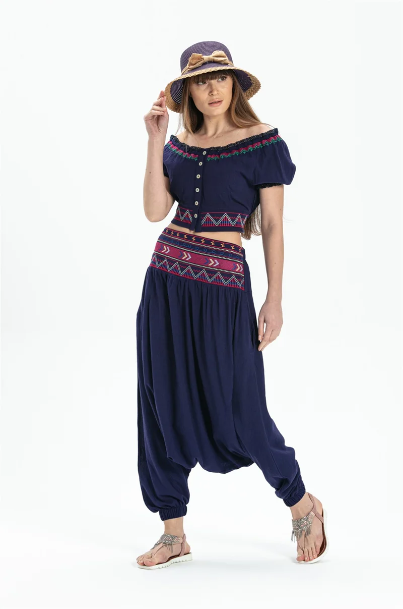 اليش شيل بيزي Short Sleeve Şile Cloth Latin Bustier Purple Purple