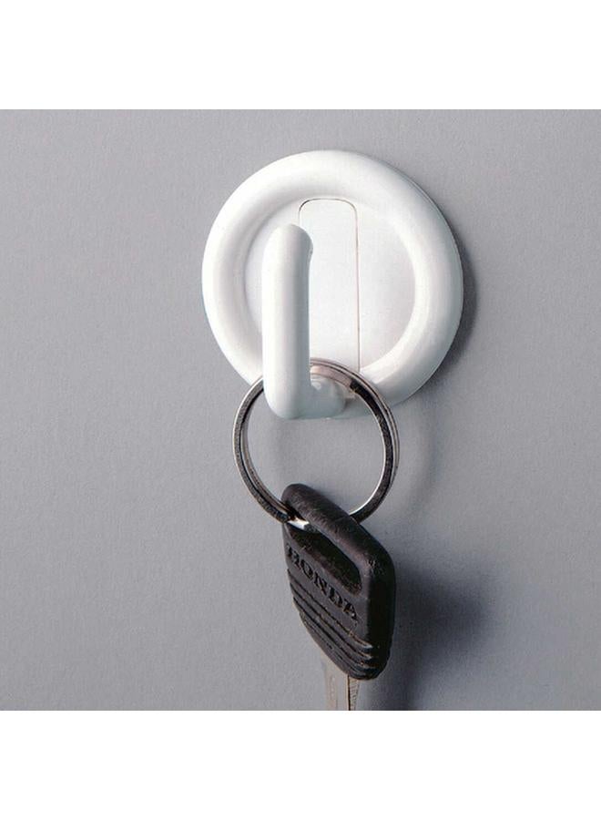 InterDesign 4-Piece Self Adhesive Utility Hook White Small  - Image 4